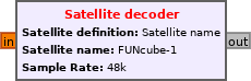 Satellite decoder GNU Radio block